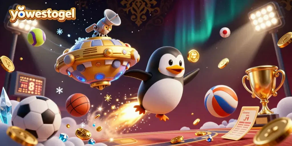 Experience thrilling yowestogel action through a dynamic penguin-led casino adventure in space!