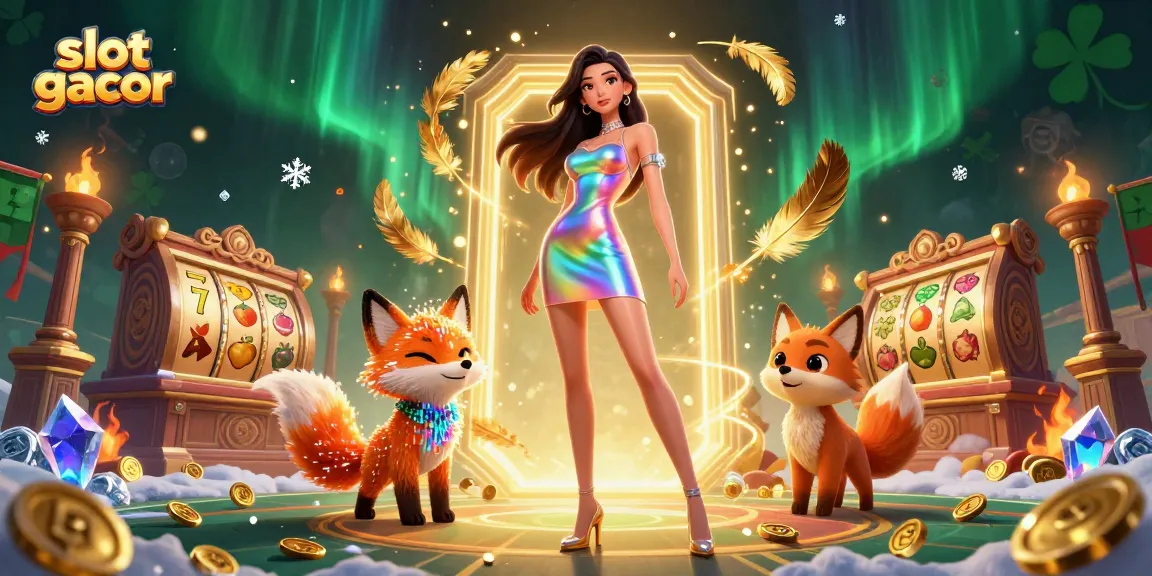 Engage with slot gacor games through vibrant, animated scenes featuring spinning reels and colorful characters