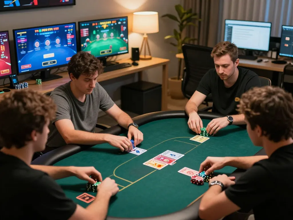Experience intense action at PERI11 online poker, showcasing virtual gameplay and strategic moments.