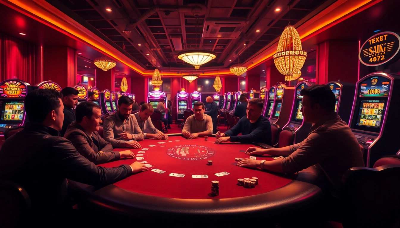 Menangkan permainan bbtn4d di meja poker yang ramai dengan atmosfer casino yang mewah.