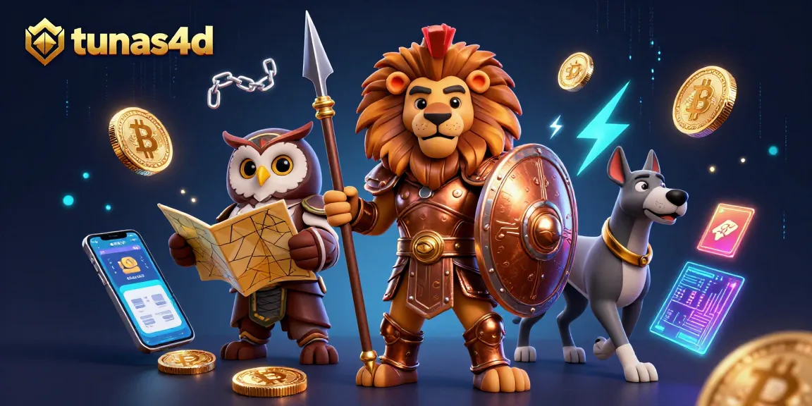 Experience the exciting world of tunas4d with captivating characters and cryptocurrency gaming elements.