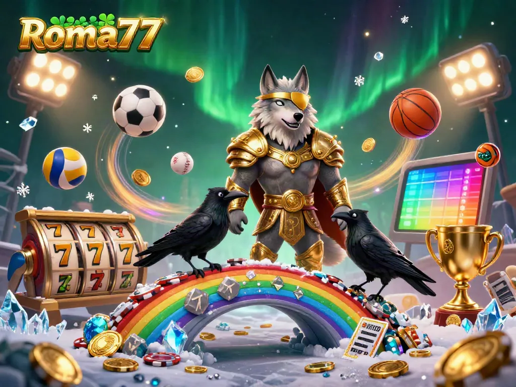 Play exciting slot games at Roma77 with vibrant visuals and captivating gaming elements.
