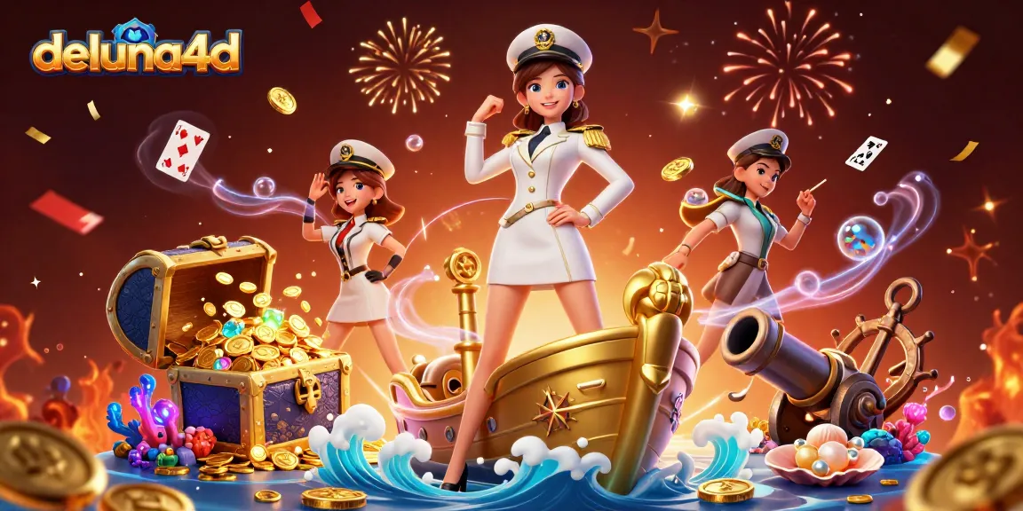 Experience thrilling gameplay at deluna4d with dynamic 3D casino illustration highlighting vibrant elements.
