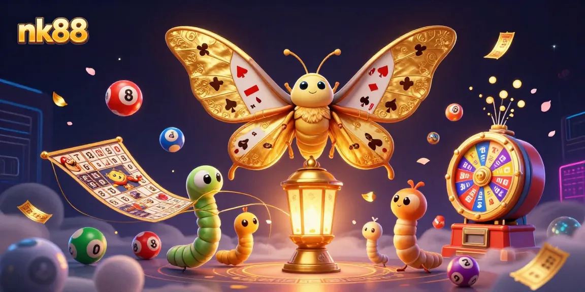 Experience the thrilling world of nk88 with vibrant lottery elements and dynamic gaming scenes.