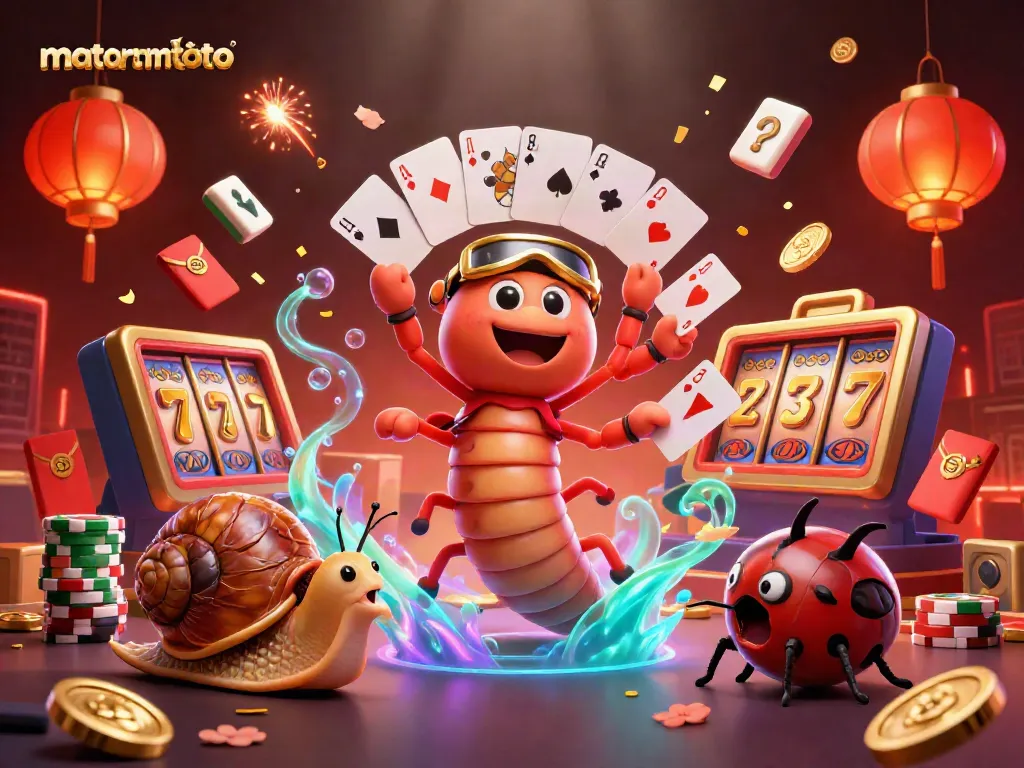 Experience rapid gaming excitement with mataramtoto's vibrant casino scene featuring unique 3D characters.