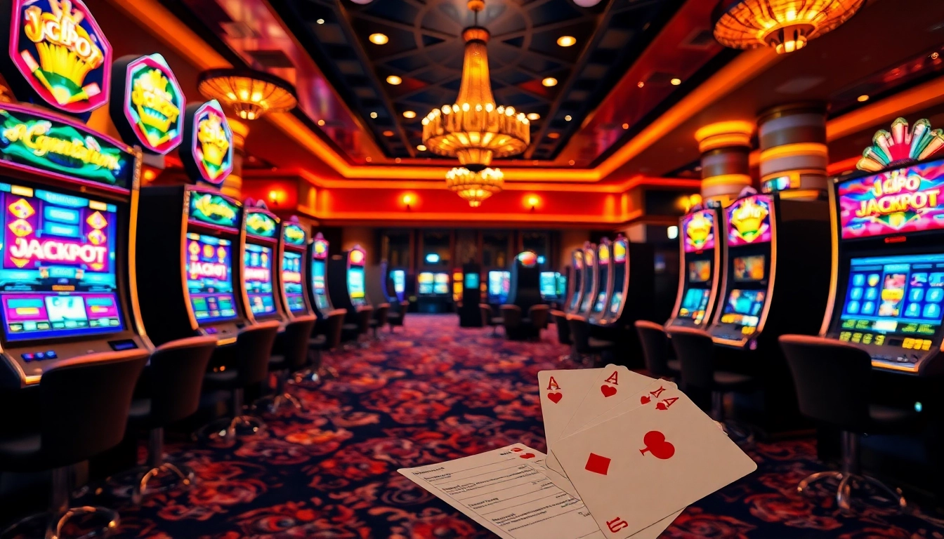 Exciting slot machine area at Link Alternatif Slot showcasing vibrant gambling options for players.