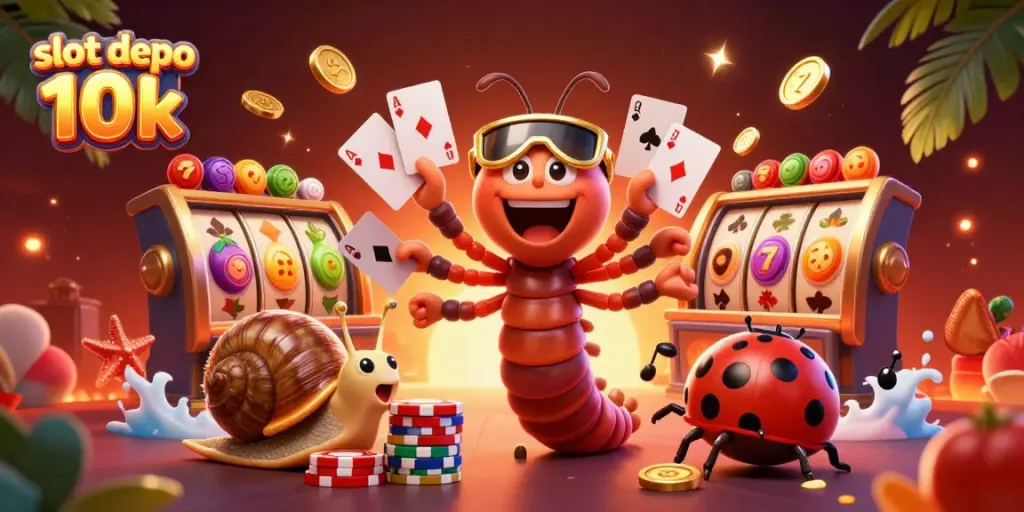 Permainan slot depo 10k menawarkan keseruan dengan putaran mesin slot yang menggairahkan dan peluang menang yang besar.