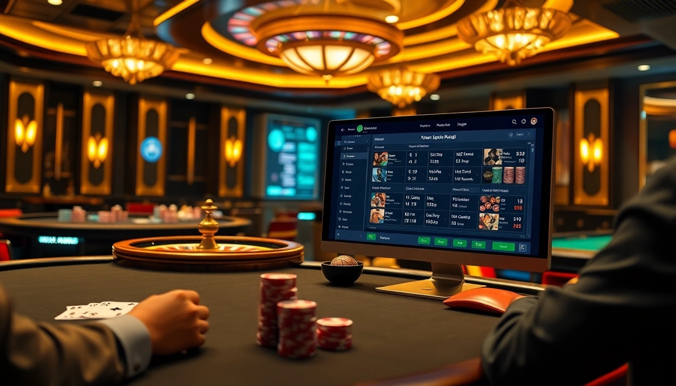 Experience the excitement of winning at nhà cái 123ga with an elegant virtual casino setting.