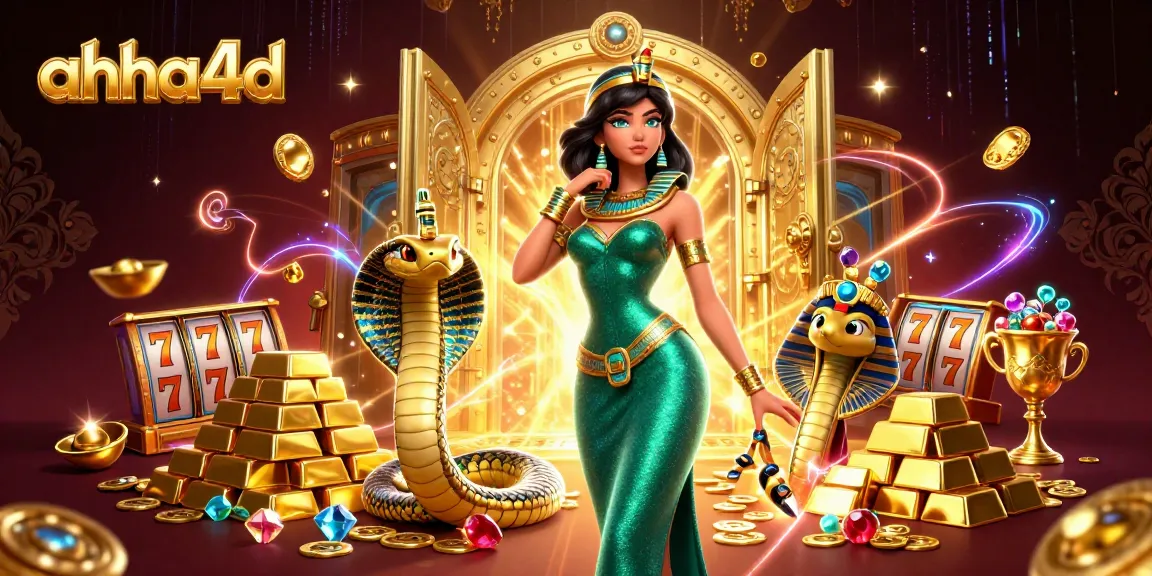 Win big with ahha4d in this mesmerizing 3D casino illustration showcasing treasures and luck.