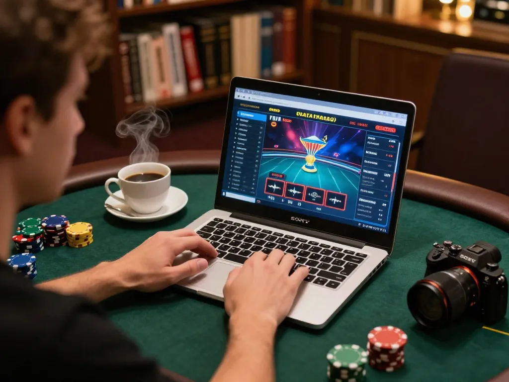 Engaging in an online poker game on rajabandot macau with a strategic mindset.