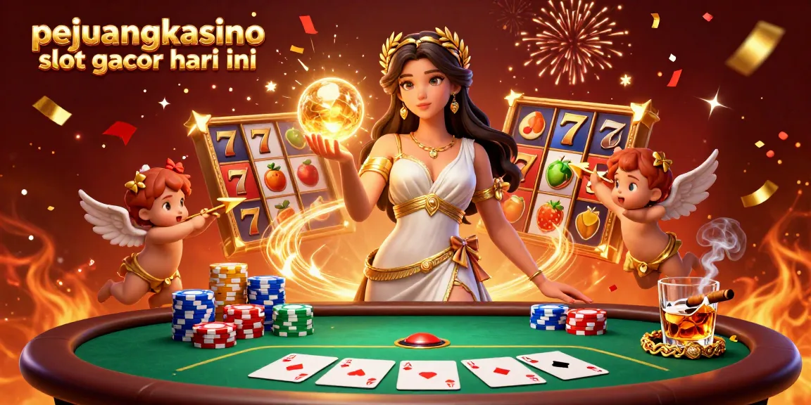 Rasakan kegembiraan pejuangkasino slot gacor hari ini dalam ilustrasi kasino 3D yang dinamis.