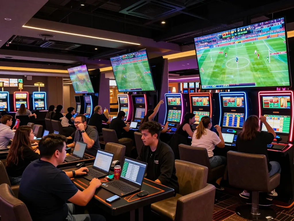 Place bets strategically at LGOSUPER with live sports screens and engaged bettors
