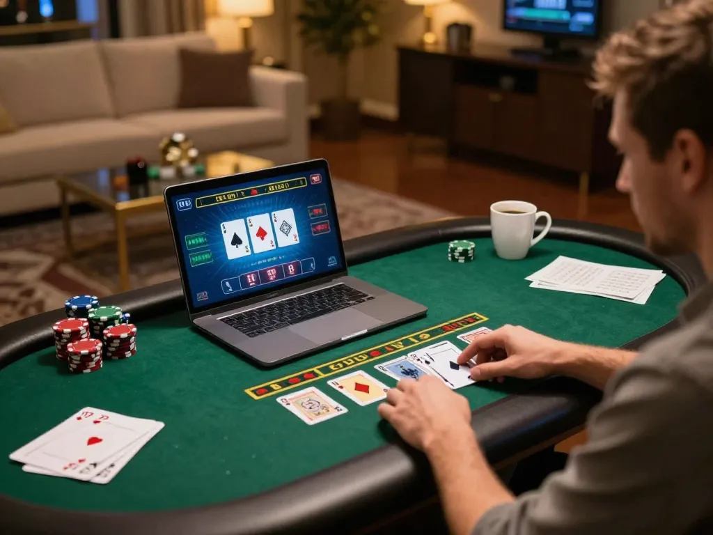 Player enjoying blackjack online at 79club, showcasing engaging gameplay and interactive experience