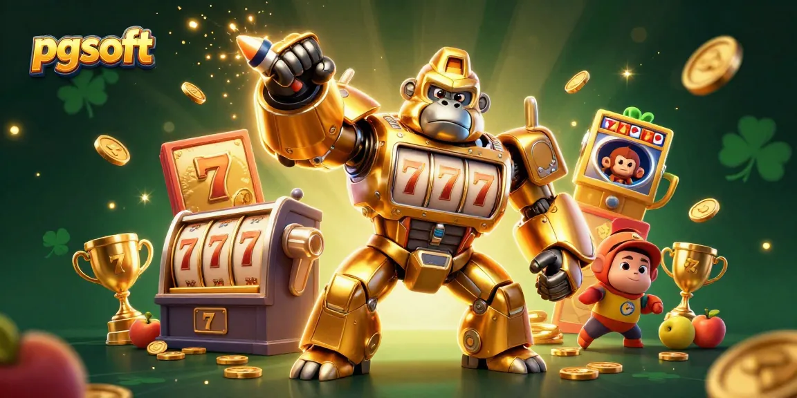 Play thrilling slot games with pg soft's dazzling slot machine mech illustration featuring dynamic action.