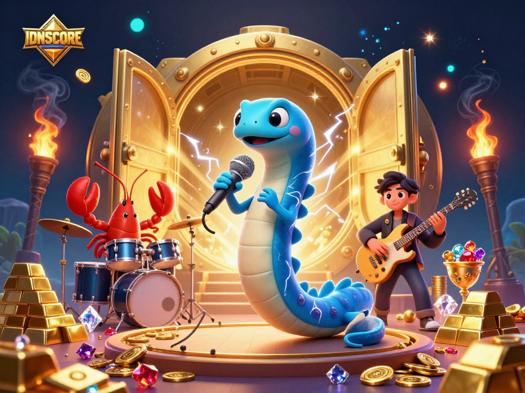 Catch exciting action at IDNSCORE's underwater casino featuring lively characters and dazzling treasures.