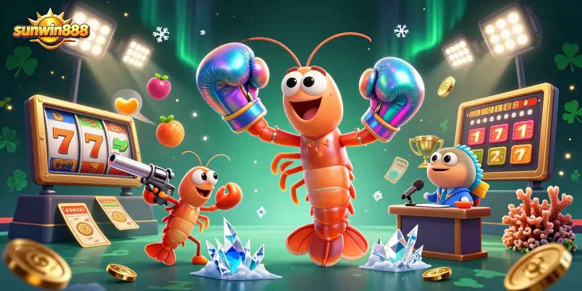 Experience winning spins and jackpots with sunwin888, vibrant 3D casino characters in action.