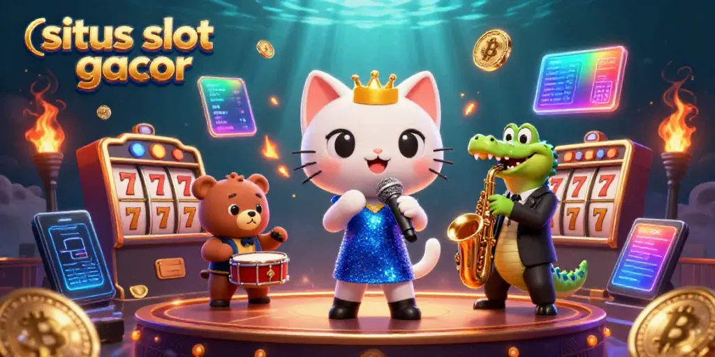 Experience the excitement of situs slot gacor with vibrant characters and interactive casino elements!