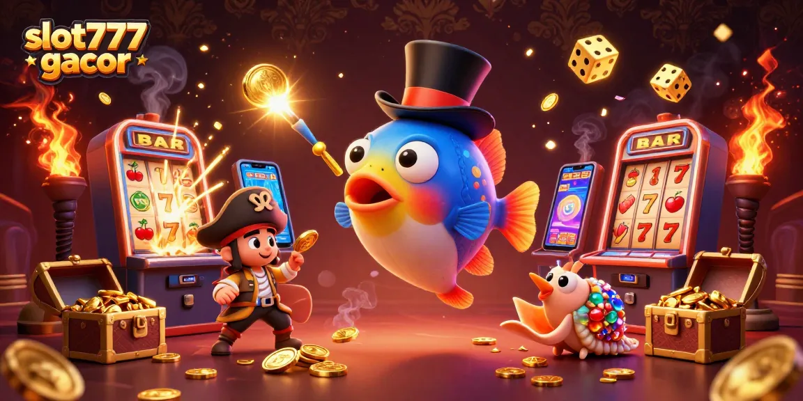 Play slot777 gacor with vibrant casino elements and interactive characters for an immersive gaming experience.