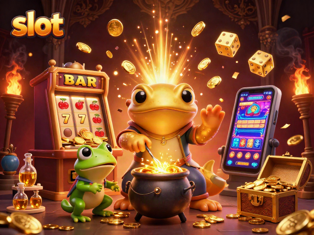 Experience thrilling slot action as gold coins burst from a dynamic jackpot scene bursting with energy.