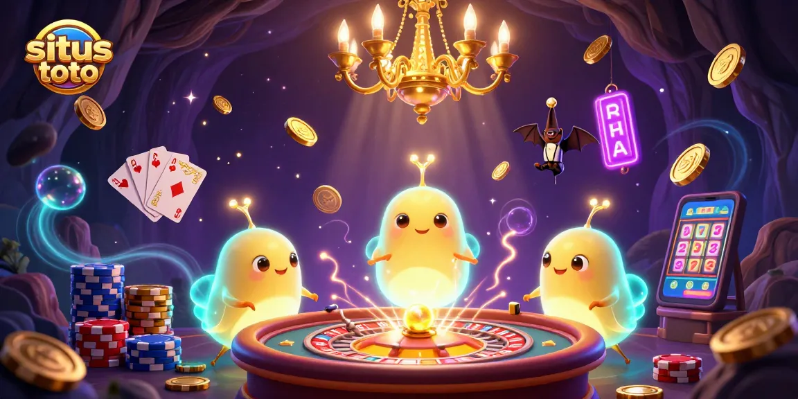 Permainan situs toto yang mendebarkan dengan hiasan dari glowworm dan dealer kelelawar, penuh harta yang bersinar.
