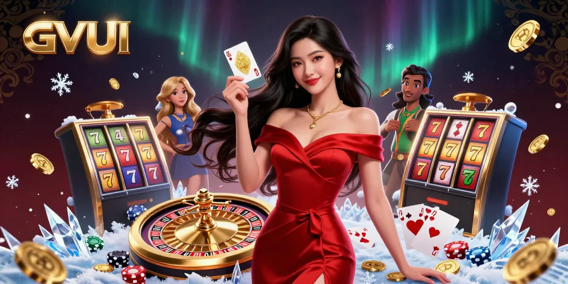 Experience thrilling gameplay at GVUI with dazzling casino elements and vibrant characters.