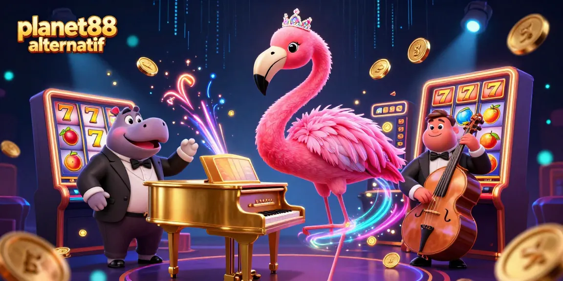 Experience excitement at planet88 alternatif with vibrant slot games and lively characters celebrating wins.