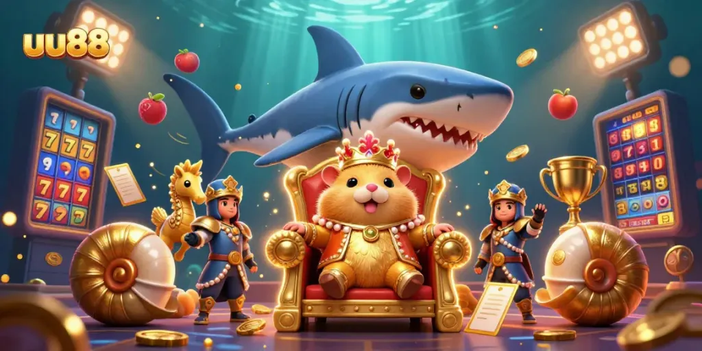Experience the excitement of the uu88 casino with golden hamster king and thrilling game elements.