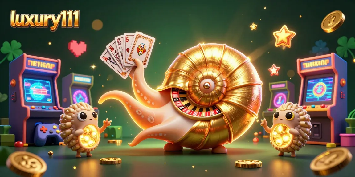 Experience excitement and thrill with luxury111's 3D casino adventure featuring a giant roulette nautilus.