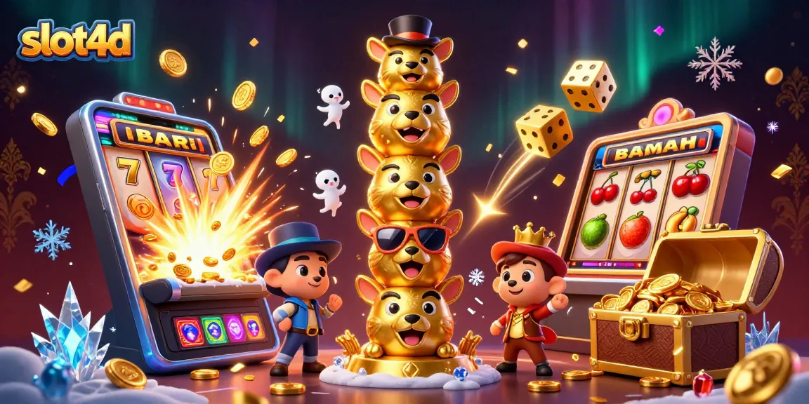 Slot4d memberi kesenangan saat jackpot di mesin slot berlimpah koin.