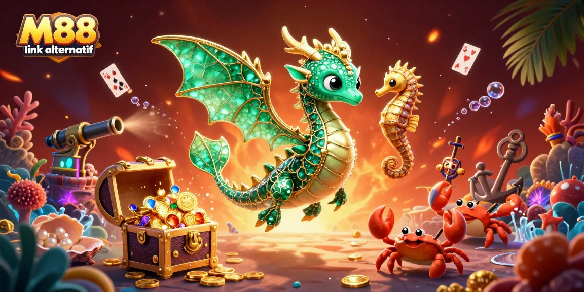 Experience winning strategies with M88 link alternatif showcasing vibrant underwater elements.
