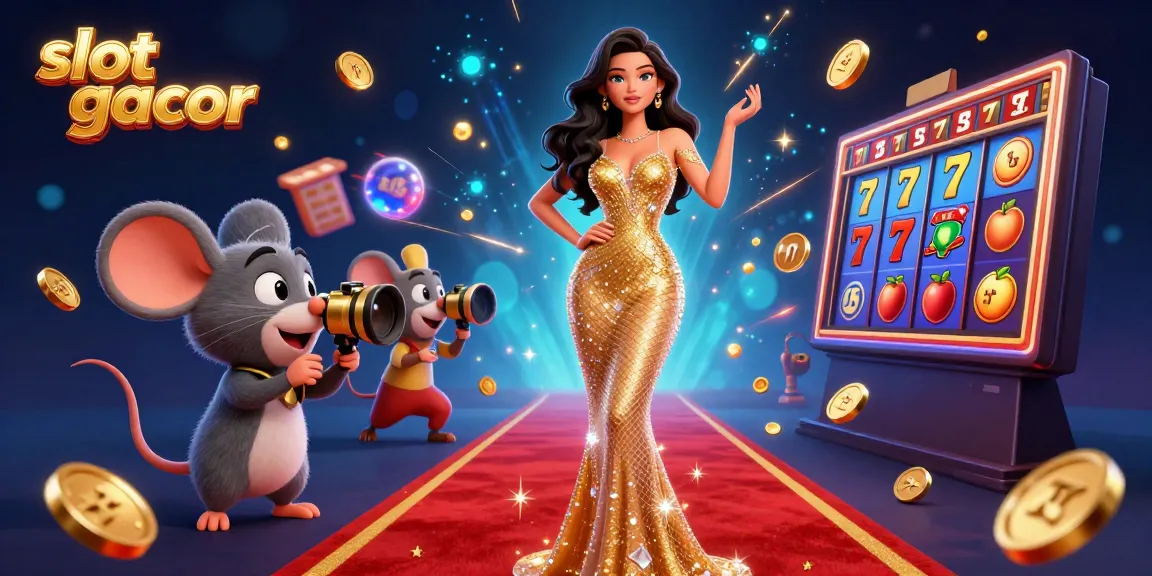 Experience winning excitement with slot gacor in a glamorous, dynamic 3D casino scene filled with vibrant game elements.