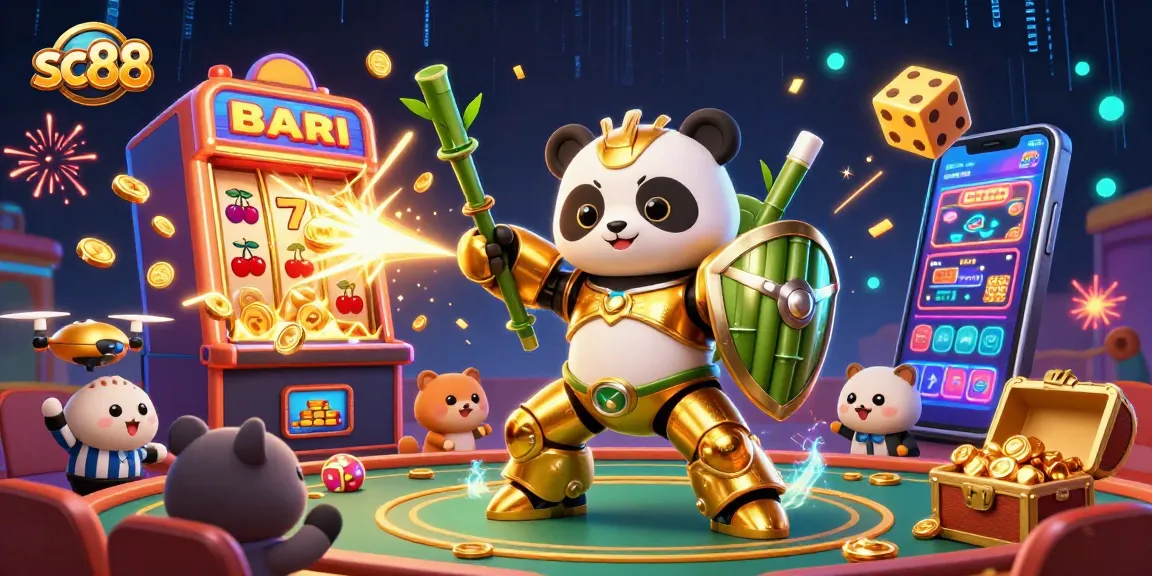 Spin the reels with sc88 as a golden panda in a mech-suit battles for jackpot glory!