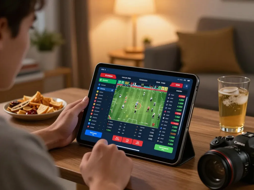 Experience live keluaran hk updates while betting on a tablet in a cozy home setting.