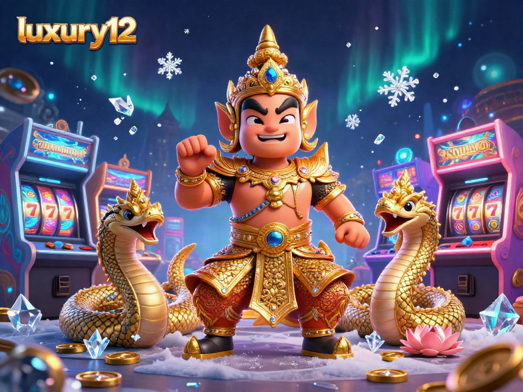 Experience luxury12 at the vibrant casino scene with dynamic game elements and a rich 3D design.