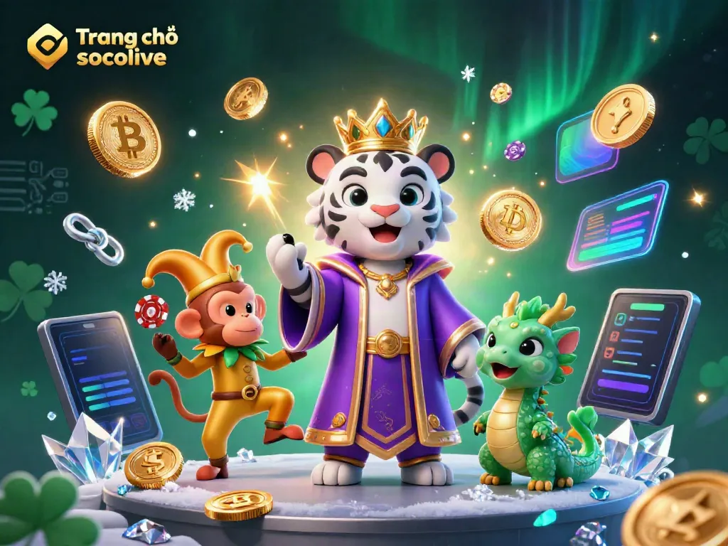 Experience thrilling gaming excitement with Trang chủ socolive's vibrant characters and digital elements