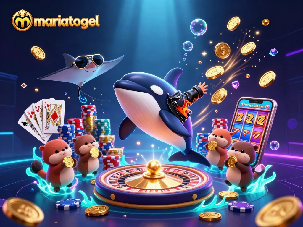 Experience thrilling gaming action with mariatogel's vibrant underwater scene filled with treasure and excitement.