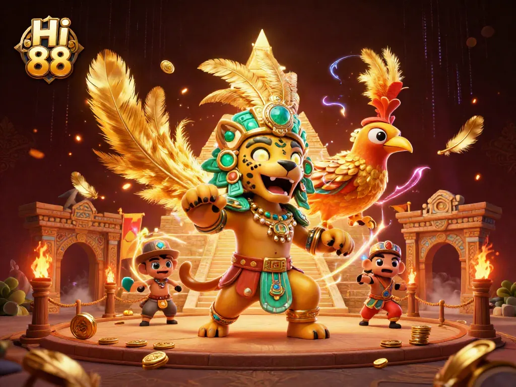 Experience thrilling gaming with Hi 88's dynamic casino features and vibrant design elements.