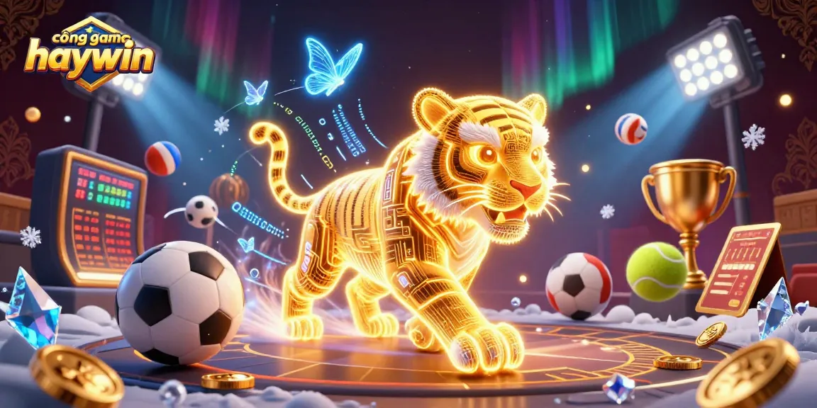 Experience vibrant action in the cổng game haywin as the golden tiger thrives in a digital casino.