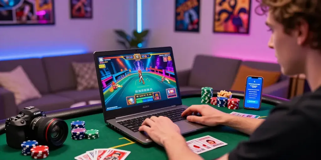 Pengalaman bermain kediritoto secara online dengan suasana meriah dan penuh warna.