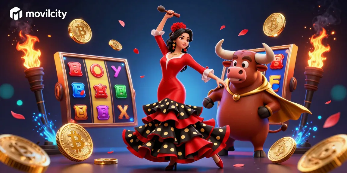 Engage with movilcity's thrilling casino experience through vibrant slots and lively graphics.
