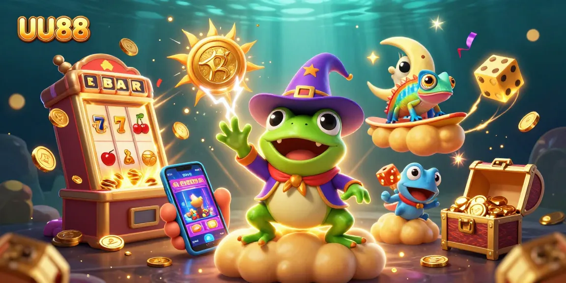Experience winning moments at UU88 with a magical 3D casino scene bursting with excitement.