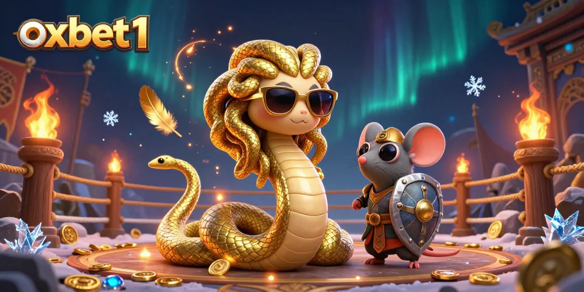 Engage in exciting games at oxbet1 with golden tokens and characters in a rich, dynamic casino scene.