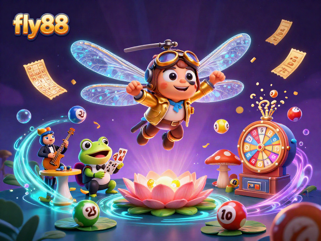 Experience excitement with fly88 as players dive into a vibrant 3D casino scene full of action.