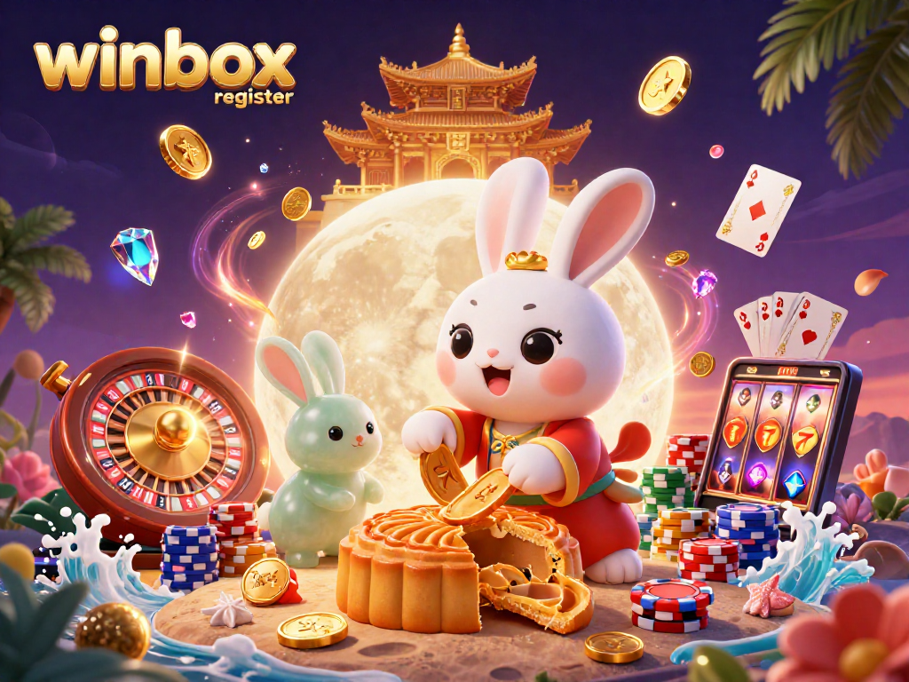 Winbox register: enjoy a vibrant casino scene with detailed characters and gaming elements.