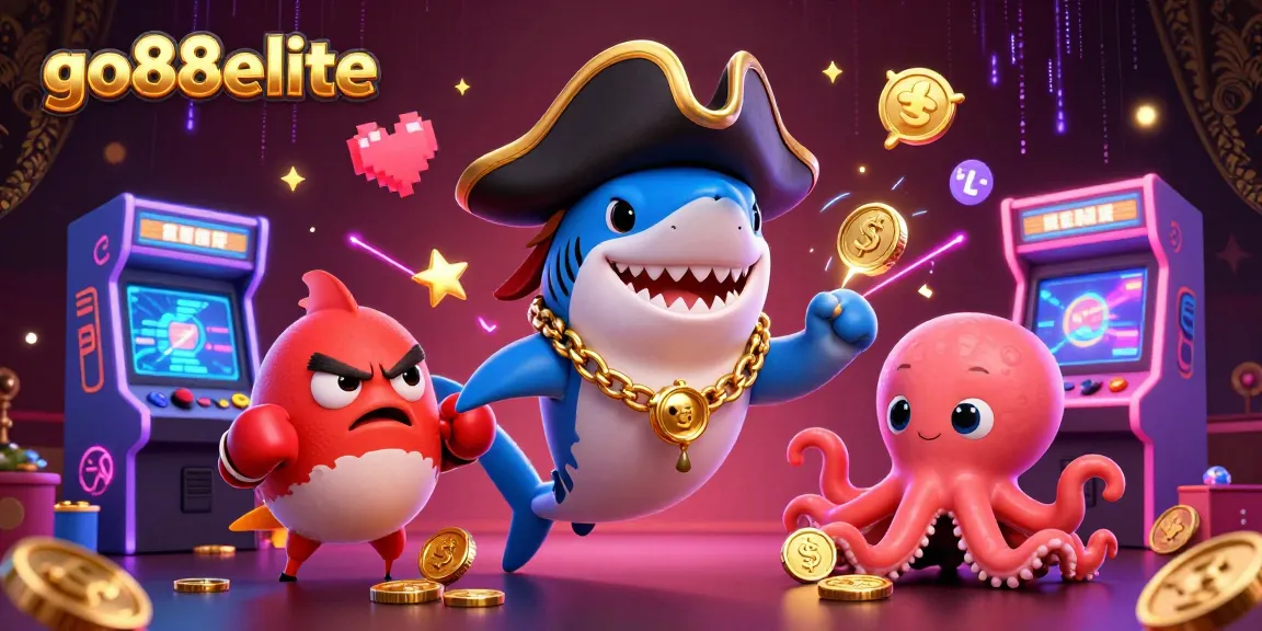 Experience thrilling jackpots at go88elite with vibrant gaming characters and casino elements.