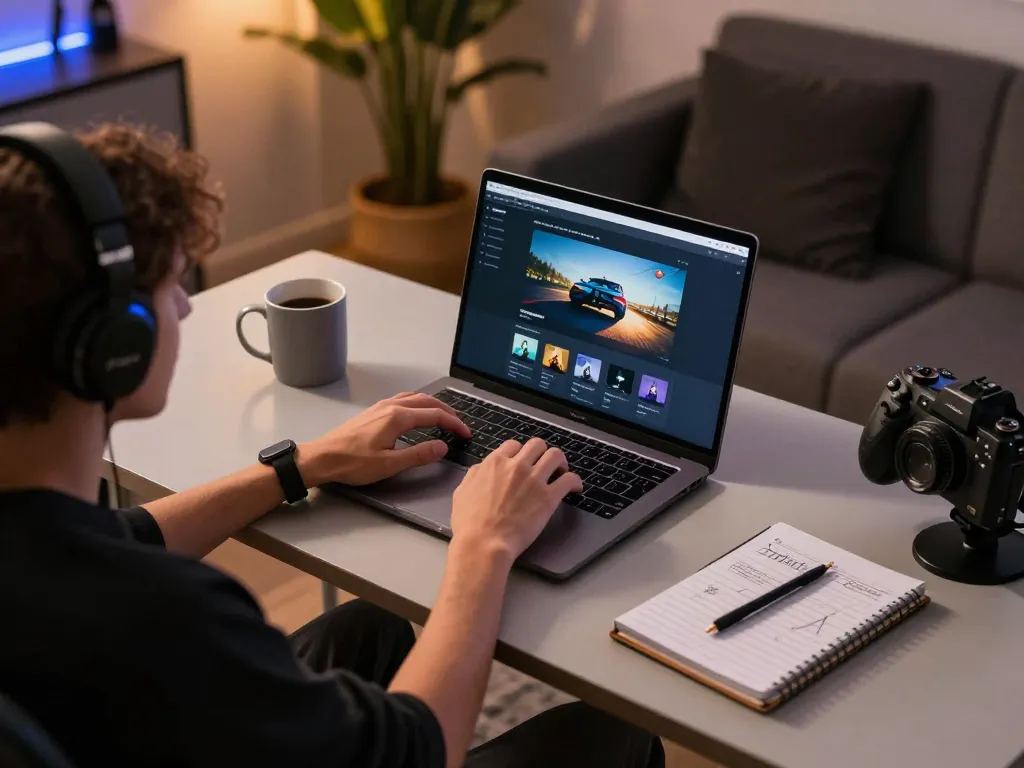 Play a game on janadenole platform featuring a cozy online gaming setup with laptop and strategy notes