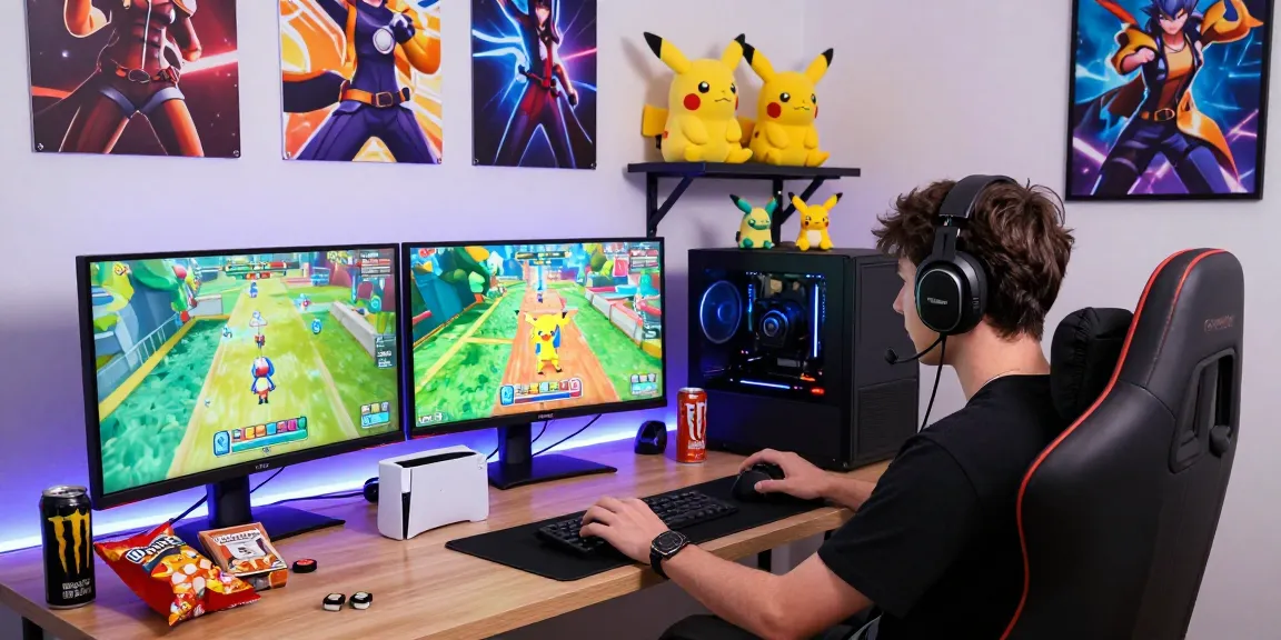 Engaging scene of Pokémon gaming setup highlighting pokemontoto login for an immersive experience.